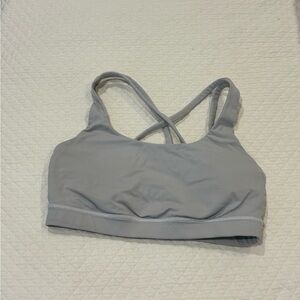 Gray Women's Sports Bra